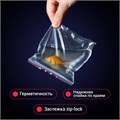 Пакеты ZIP LOCK "зиплок" ОЧЕНЬ ПРОЧНЫЕ, комплект 100 шт., 100х150 мм, ПВД 80 мкм, BRAUBERG EXTRA, 608176 608176