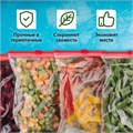 Пакеты для заморозки продуктов, 3 л, КОМПЛЕКТ 50 шт., с замком-застежкой (слайдер), LAIMA 608913