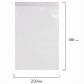 Пакеты с замком ZIP LOCK "зиплок", комплект 100 шт., 200х300 мм, ПВД, толщина 40 микрон, BRAUBERG, 606216 606216