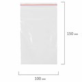 Пакеты с замком ZIP-LOCK "зиплок", комплект 100 шт., 100х150 мм, ПВД, толщина 32 мкм, STAFF, 608165 608165