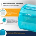 Диспенсер для бытовой туалетной бумаги LAIMA, тонированный голубой, 605043 605043