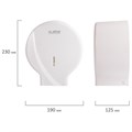 Диспенсер для туалетной бумаги LAIMA PROFESSIONAL ORIGINAL (Система T2), малый, белый, ABS, 605766 605766