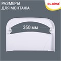 Диспенсер для покрытий на унитаз LAIMA PROFESSIONAL LSA (Система V1) 1/2 сложения, белый, ABS-пластик, 607993, 3460-0 607993