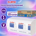 Полотенца бумажные 250 шт., LAIMA (H3) UNIVERSAL WHITE PLUS, 1-слойные, белые, КОМПЛЕКТ 15 пачек, 23х23, V-сложение, 111343 111343