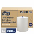 Полотенца бумажные рулонные TORK (Система H1) Matic, комплект 6 шт., Universal, 280 м, белые, 290059 126734