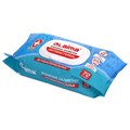 Салфетки влажные 72 шт., АНТИБАКТЕРИАЛЬНЫЕ с пластиковым клапаном, LAIMA "Antibacterial", 129997 129997