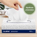 Салфетки косметические 100 штук в картонном боксе, 2-слойные, LAIMA/ЛАЙМА, 19,5х20 см, 126909 126909
