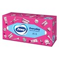 Салфетки косметические 100 штук в картонном боксе, 2-слойные, ZEWA Everyday, 24516, 6286 124758