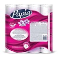 Бумага туалетная бытовая, спайка 32 шт., 3-слойная (32х16,8 м), PAPIA, белая, 5080734 112052