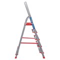 Стремянка алюминиевая 5 ШИРОКИХ СТУПЕНЕЙ 13 см, площадка 1,1 м, нагрузка 225 кг, вес 6 кг, НОВАЯ ВЫСОТА, 3117105, 5110105/3117105 604886