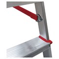 Стремянка алюминиевая 7 стандартных ступеней 9 см, площадка 1,5 м, нагрузка 225 кг, вес 7 кг, НОВАЯ ВЫСОТА, 3110107 602931