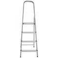 Стремянка сталь / алюминий 4 ступени, высота площадки 0,81м, дуга 0,6м, площадка 26х26см, до 150кг, вес 5,2кг НОВАЯ ВЫСОТА, 1130104 609084