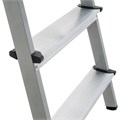 Стремянка сталь / алюминий 6 ступени, высота площадки 1,25м, дуга 0,6м, площадка 26х26см, нагрузка 150кг, вес 7кг НОВАЯ ВЫСОТА, 1130106 609085