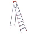 Стремянка стальная 7 ступеней, верхняя площадка 1,55 м, до 150 кг, облегченная, вес 8,74 кг, UFUK, ТУ 21/KRM507 600113