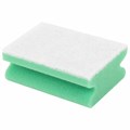 Губка бытовая MEGA, 48х120х86 мм, поролон/абразив, профильная, кафель/уборка/посуда, LAIMA, К1013, 601556 601556