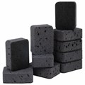 Губки для посуды BIG BLACK 95х70х35 мм КОМПЛЕКТ 10 шт., КРУПНОПОРИСТЫЙ поролон/абразив LAIMA, 608650 608650