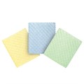Салфетки из МИКРОФИБРЫ ГУБЧАТЫЕ 17х20 см, КОМПЛЕКТ 3 шт., 3 слоя, ассорти, 440 г/м2, LAIMA, 606657 606657