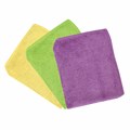 Салфетки из МИКРОФИБРЫ универсальные 30х30 см, КОМПЛЕКТ 3 шт., ассорти, 220 г/м2, ЛЮБАША ПЛЮС, 606307 606307