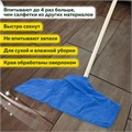 Тряпка из микрофибры 50х60 см, АВТО / ДОМ / ОФИС, "OVERLOCK INDIGO COLOUR", синяя, 220 г/м2, LAIMA HOME, 608222 608222