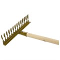 Грабли классические витые, 14 зубьев, ширина 40 см, деревянный черенок 120 см, КМ000876 600675