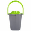 Ведро 10 л для уборки КОМПЛЕКТ с ОТЖИМОМ для веревочных и ленточных МОПов, 24х35х24 см, YORK, 70020 608387