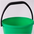 Ведро 10 л, без крышки, пластиковое, пищевое, с глянцевым узором, цвет зеленый, мерная шкала, LAIMA, 603893 603893