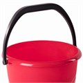 Ведро 8 л, без крышки, пластиковое, пищевое, с глянцевым узором, цвет красный, мерная шкала, LAIMA, 603892 603892