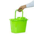 Ведро 9,5 л для уборки КОМПЛЕКТ с ОТЖИМОМ (сетчатый) пластик, для веревочных и ленточных МОПов, IDEA, М 2421 602545