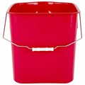 Ведро УНИВЕРСАЛЬНОЕ 25 л, КРАСНОЕ, подходит для уборочных тележек, уборки, хранения, пластик, 609755, 25EC/5 609755