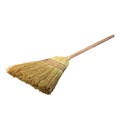 Веник-метла сорго LAIMA 2, натуральный, прошивной, с деревянным черенком 95 см, большой, 450х330 мм, 602463 602463