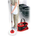 Комплект для уборки: швабра, ведро 19 л/9 л с отжимом центрифуга, 2 круглые насадки, LAIMA, 606303, M029B 606303