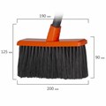 Совок для мусора + щетка, рукоятки 80 см, пластик, "ЛЕНИВКА", IDEA, М5177, М 5177 601325