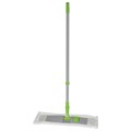 Швабра с флаундером 40 см, телескопический черенок 120 см, резьба 1,6 см, микрофибра (тип К), ЛЮБАША, 605028 605028