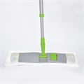 Швабра с флаундером 40 см, телескопический черенок 120 см, резьба 1,6 см, микрофибра (тип К), ЛЮБАША, 605028 605028