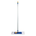 Швабра с флаундером 40 см, черенок 120 см, резьба 1,6 см, МОП микрофибра/абразив, карманы (ТИП К), LAIMA, 601461 601461