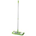 Швабра с флаундером 40 см, черенок 70-120 см, МОП "СИНЕЛЬ" из микрофибры букли (ТИП К), ЛЮБАША, 603602 603602
