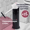 Ерш для унитаза LAIMA, с подставкой, металл, черный, глянцевый, 604960 604960