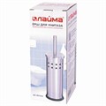 Ерш для унитаза LAIMA, с подставкой, нержавеющая сталь, зеркальный, 601616 601616