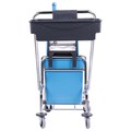 Тележка уборочная, 1 съемное ведро 25 л, механический отжим, корзина, BRABIX, Турция, 607902 607902