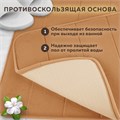 Комплект ковриков MEMORY EFFECT для ванной 50х80 см и туалета 40х60 см, персиковый, LAIMA HOME, 608447 608447