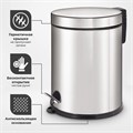 Ведро мусорное с педалью 12 литров "Classic Plus", ЗЕРКАЛЬНОЕ, нержавеющая сталь, со съемным внутренним ведром, LAIMA, ТУРЦИЯ, 608113 608113