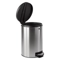 Ведро мусорное с педалью 12 литров "Modern", МАТОВОЕ, нержавеющая сталь, со съемным внутренним ведром, LAIMA, 232264 232264