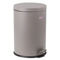 Ведро мусорное с педалью 20 литров "Classic", СЕРОЕ МАТОВОЕ, металлическое, со съемным внутренним ведром, LAIMA, 604946 604946