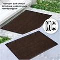 Коврик входной ИЗНОСОСТОЙКИЙ влаговпитывающий 80х120 см, толщина 8 мм, ТАФТИНГ, коричневый, LAIMA EXPERT, 606886 606886