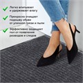 Коврик входной ворсовый влаго-грязезащитный 90х120 см, толщина 7 мм, ребристый, серый, LAIMA, 602872 602872