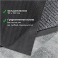 Коврик входной ворсовый влаго-грязезащитный 90х120 см, толщина 7 мм, ребристый, серый, LAIMA, 602872 602872
