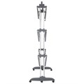 Сушилка напольная для белья раскладная МНОГОФУНКЦИОНАЛЬНАЯ, 3 уровня, на колесах, "Super Compact", СКЛАДНОЕ ОСНОВАНИЕ, LAIMA HOME, 608462 608462
