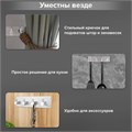 Крючки самоклеящиеся универсальные 18х4,5 см, 4 шт. на планке, сталь, серебристые, LAIMA Home, 608787 608787