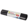 Мешки для мусора 240 л, черные, в рулоне 5 шт., ПВД 30 мкм, 90х130 см, ЛЮБАША эконом, 605338 605338