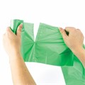 Мешки для мусора биоразлагаемые 35 л, зеленые, рулон 20 шт., ПНД 11 мкм, 50х60 см, ЛЮБАША, 608098 608098